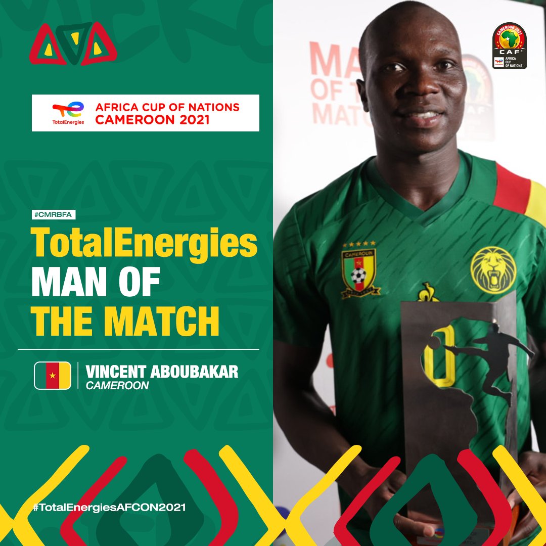 Cameroun Burkina Faso Vincent Aboubakar Homme Du Match