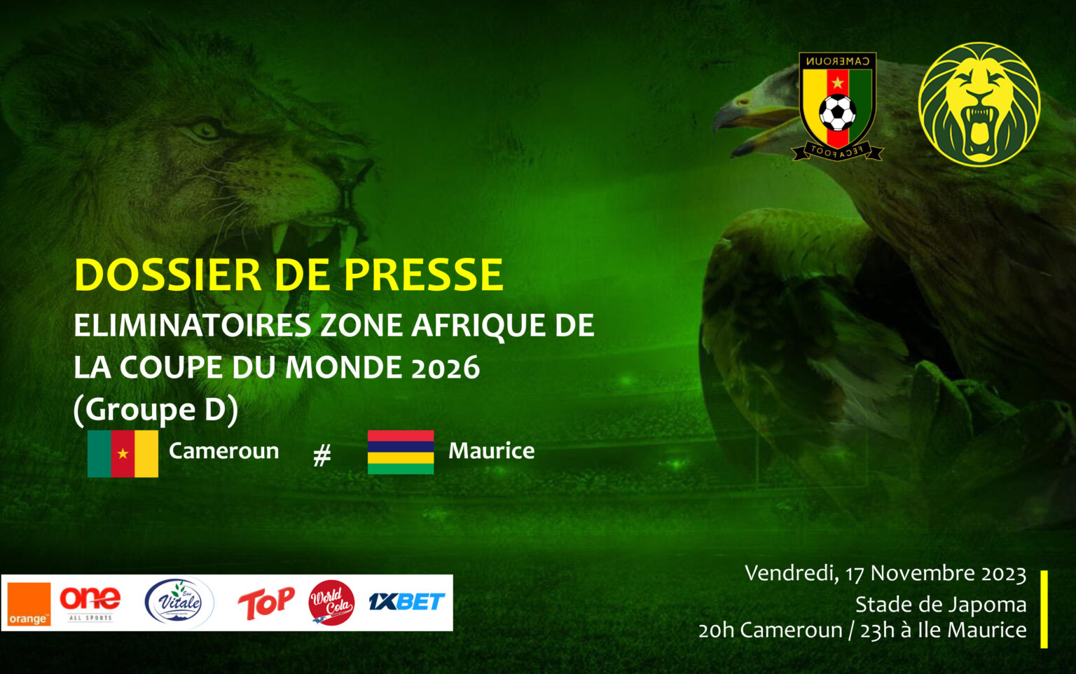 Custom Cameroun Football Rubber Doormat Allez Les Lions Indomptables LT15