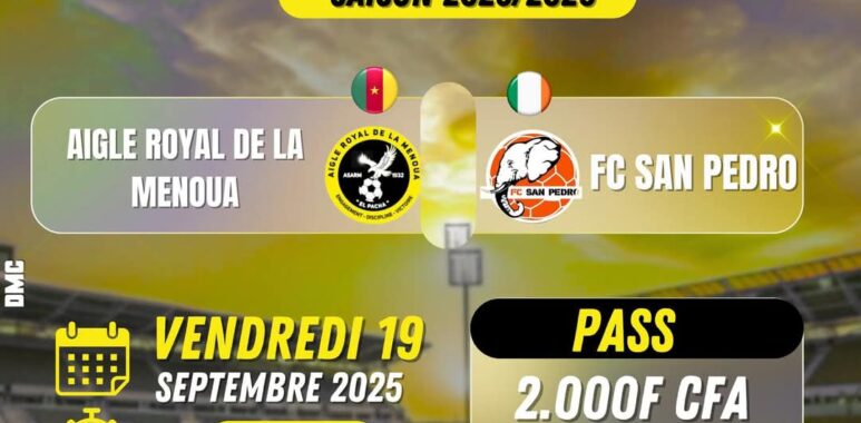 Aigle Royal de la Menoua vise l’exploit continental face au FC San Pedro