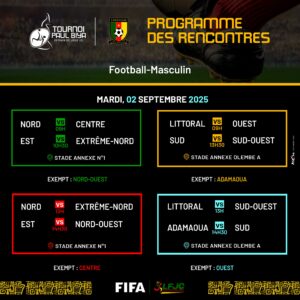 Tournoi Paul Biya - 02.09.25 match a venir